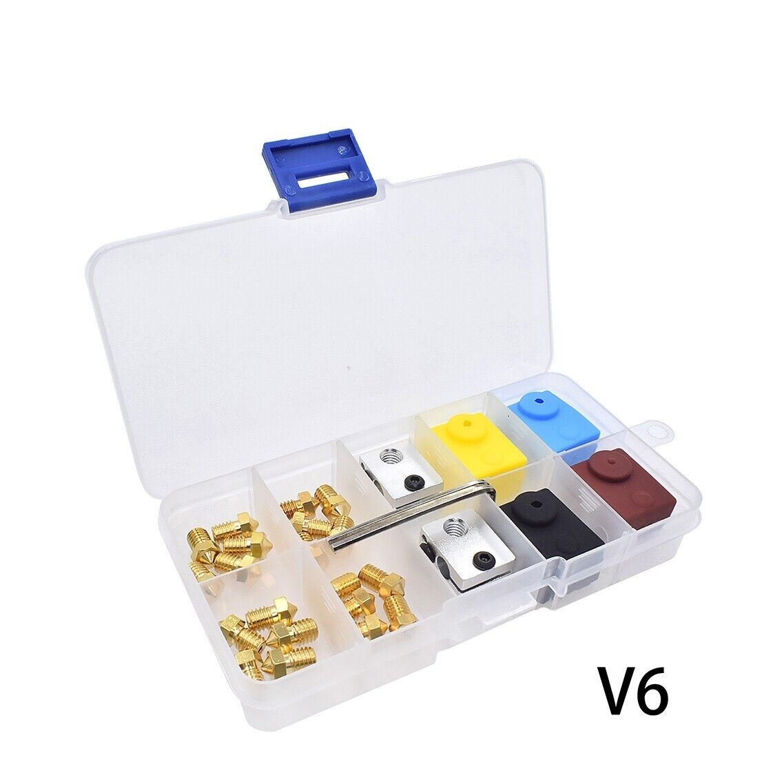 3D Printer Zubehör Set V6 Nozzles and Heating Block Silicone Sleeve Kit Set - Printbay Oberberg