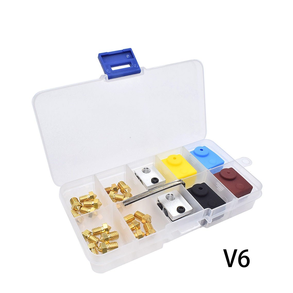 3D Printer Zubehör Set V6 Nozzles and Heating Block Silicone Sleeve Kit Set - Printbay Oberberg