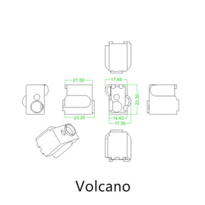 Silikon Socke Isolierung Hotend / Heizblock z.B. passend für MK10, V6, MK8, Volcano - 3D Drucker