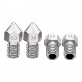 Edelstahl Nozzle MK8 0,4mm 0,2mm Düse Extruder M6 Druckerkopf 1,75mm 3D Drucker