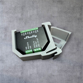 Shelly Plus Add-on für eine 35 mm DIN Hutschiene