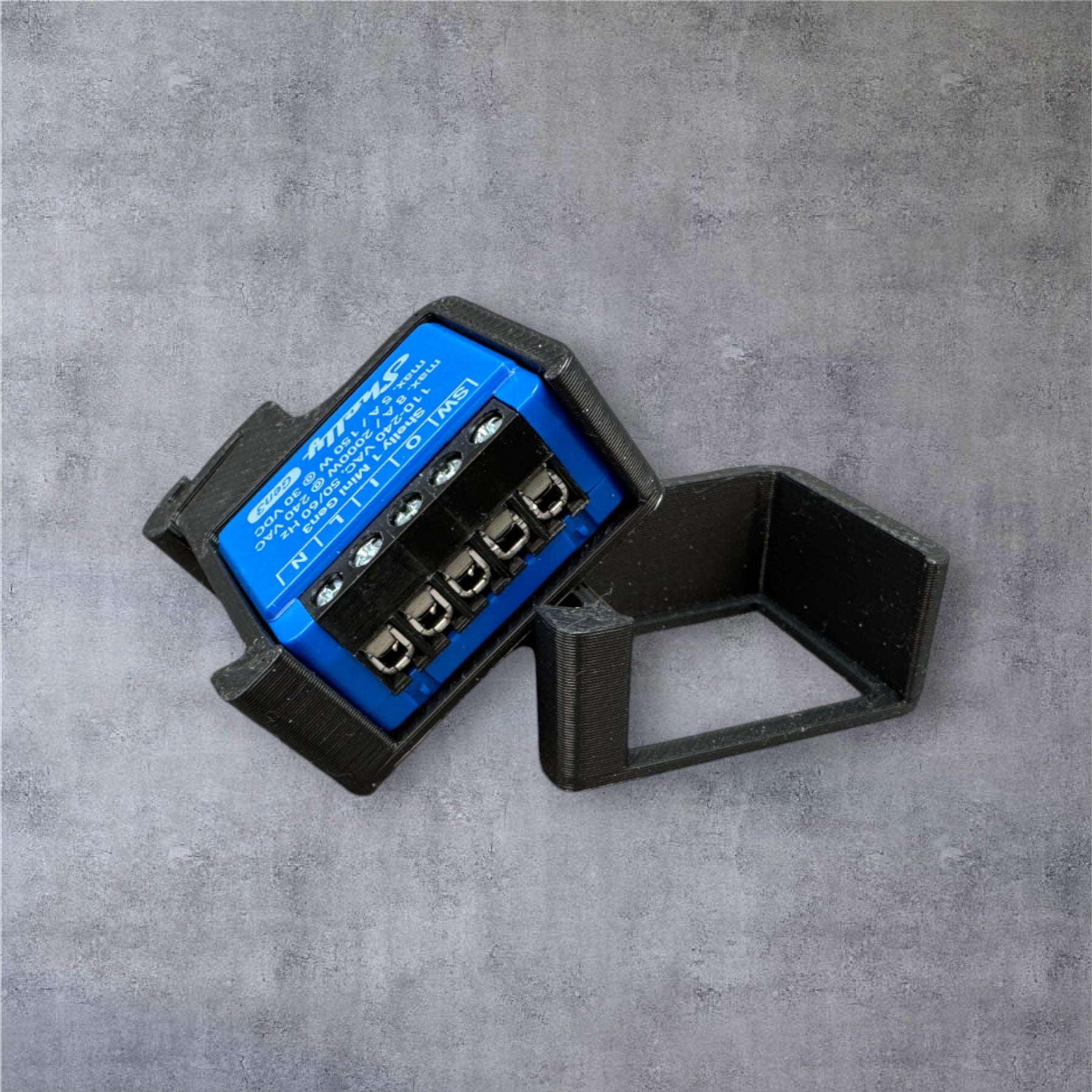 Shelly 1 Mini Gen3 DIN Rail Hutschienenhalter für eine 35 mm DIN Hutschiene