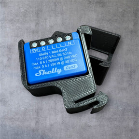 Shelly 1 Mini Gen3 DIN Rail Hutschienenhalter für eine 35 mm DIN Hutschiene