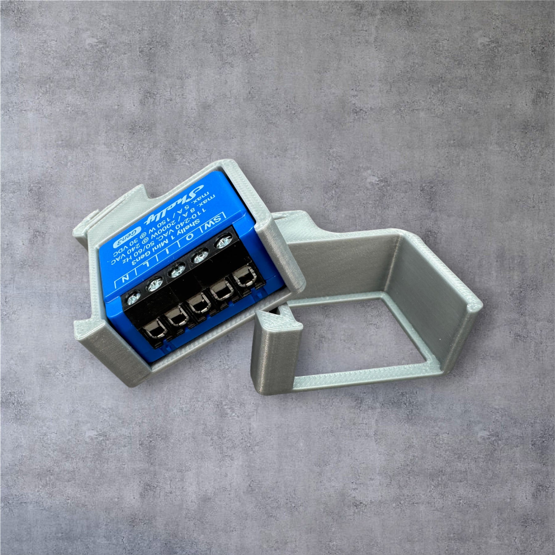 Shelly 1 Mini Gen3 DIN Rail Hutschienenhalter für eine 35 mm DIN Hutschiene