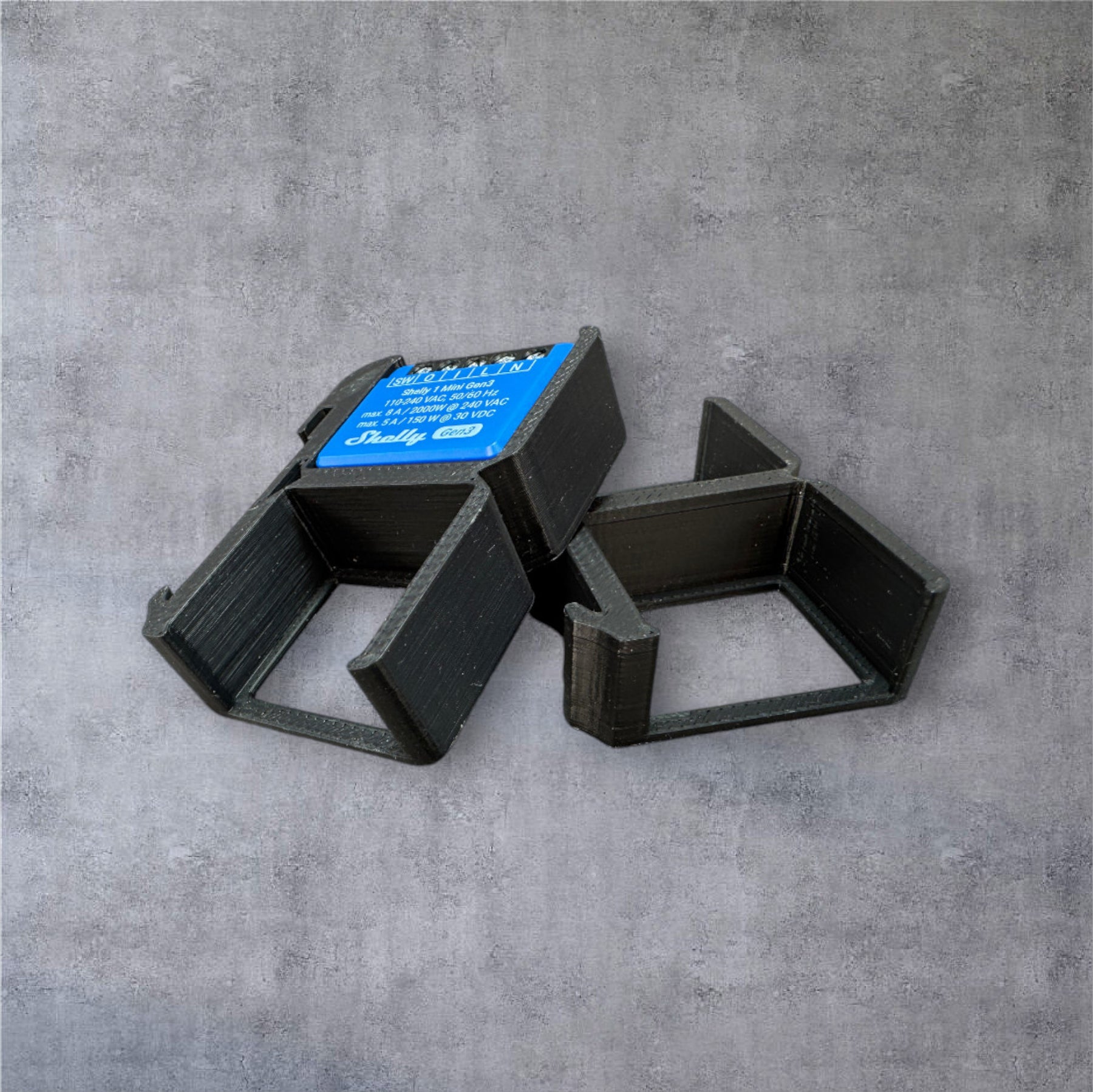 Shelly 1 Mini Gen3 DIN Rail Hutschienenhalter für eine 35 mm DIN Hutschiene