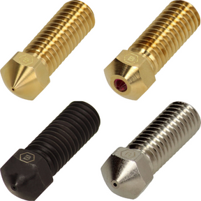 E3D Volcano Düse in Messing / Gehärtet / Platted Chopper Nozzle von Brozzl | 0,4mm-1,2mm