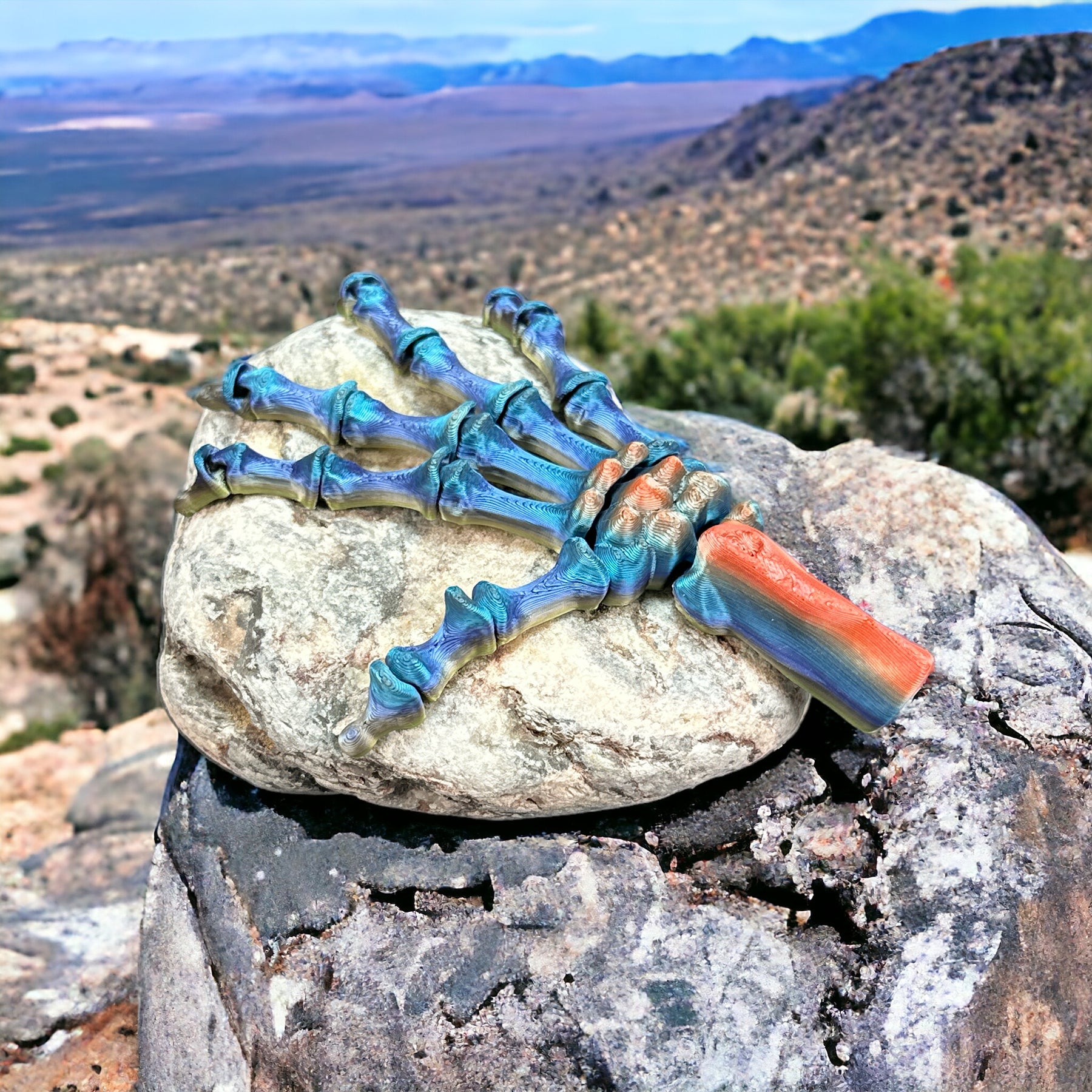 Flexible Skeletthand - Natürliches Spielzeug aus nachhaltigem 3D-Druck