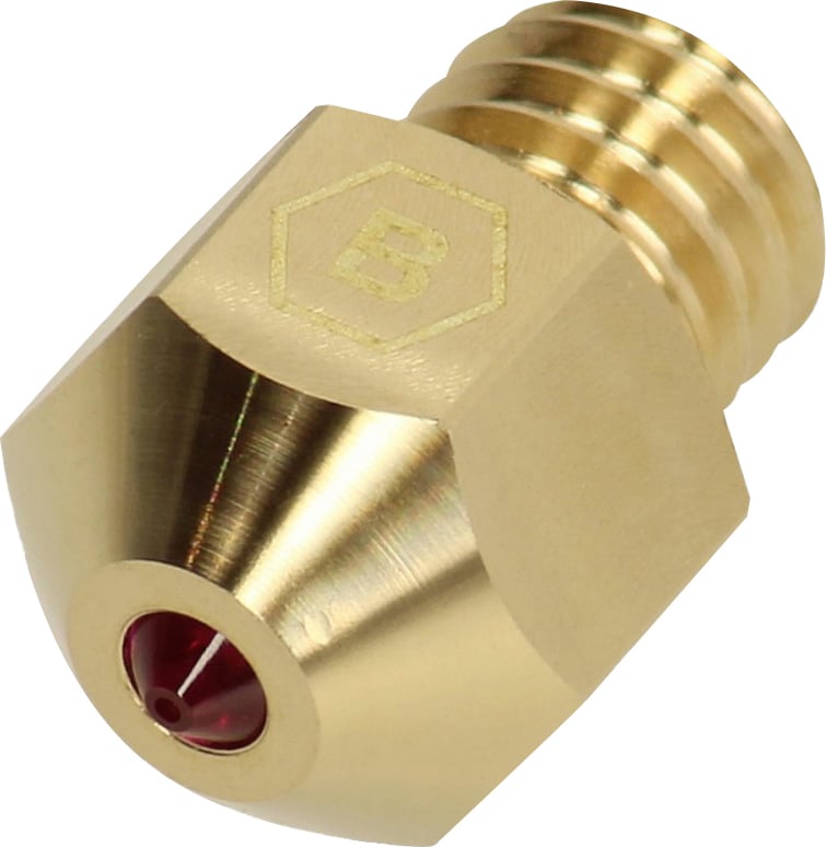 MK8 Düse Ruby Nozzle von Brozzl | z.B. passend für Creality Ender 3, Ender 3 Pro | 0,4mm-0,8mm