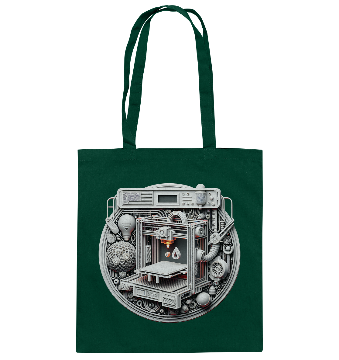 Praktische Tasche mit dem Design „3D Print“ – Der perfekte Begleiter für 3D-Druck-Enthusiasten - Baumwolltasche