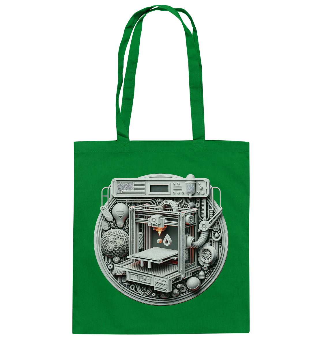 Praktische Tasche mit dem Design „3D Print“ – Der perfekte Begleiter für 3D-Druck-Enthusiasten - Baumwolltasche