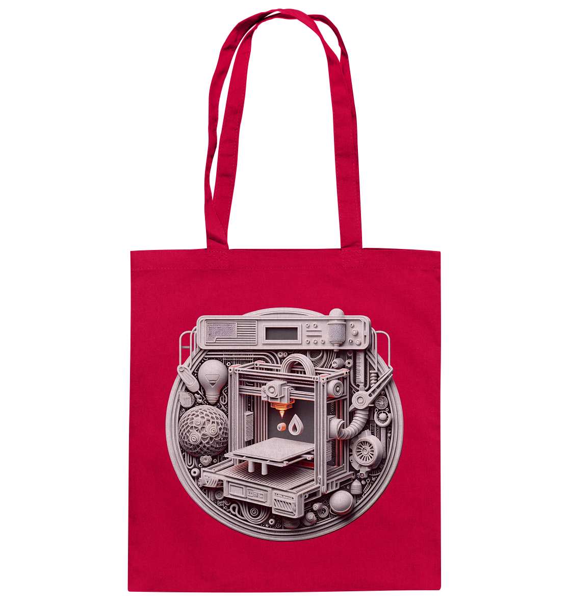 Praktische Tasche mit dem Design „3D Print“ – Der perfekte Begleiter für 3D-Druck-Enthusiasten - Baumwolltasche