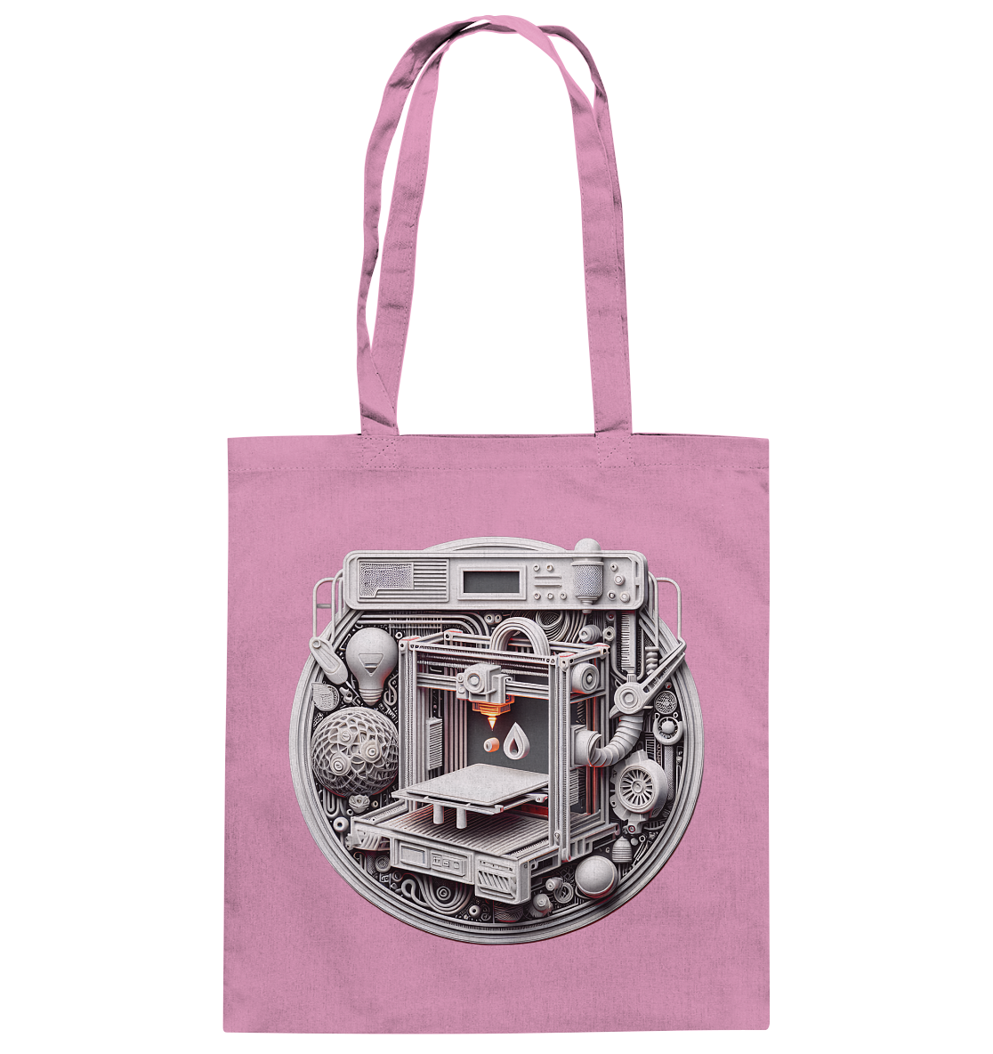 Praktische Tasche mit dem Design „3D Print“ – Der perfekte Begleiter für 3D-Druck-Enthusiasten - Baumwolltasche