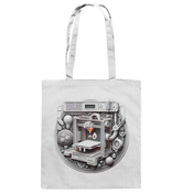 Praktische Tasche mit dem Design „3D Print“ – Der perfekte Begleiter für 3D-Druck-Enthusiasten - Baumwolltasche