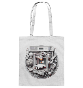 Praktische Tasche mit dem Design „3D Print“ – Der perfekte Begleiter für 3D-Druck-Enthusiasten - Baumwolltasche