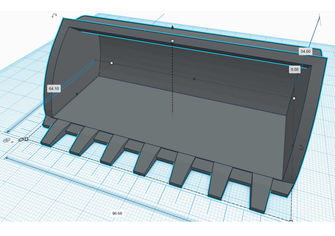 Große Schaufel / Baggerschaufel z.B. passend für Siku Control 6777 oder 6778
