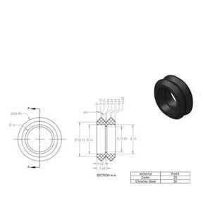 Laufrolle V Slot Rolle für 3D-Drucker oder CNC-Fräse - Kugellager 625zz Lager z.B. passend für Ender Sidewinder